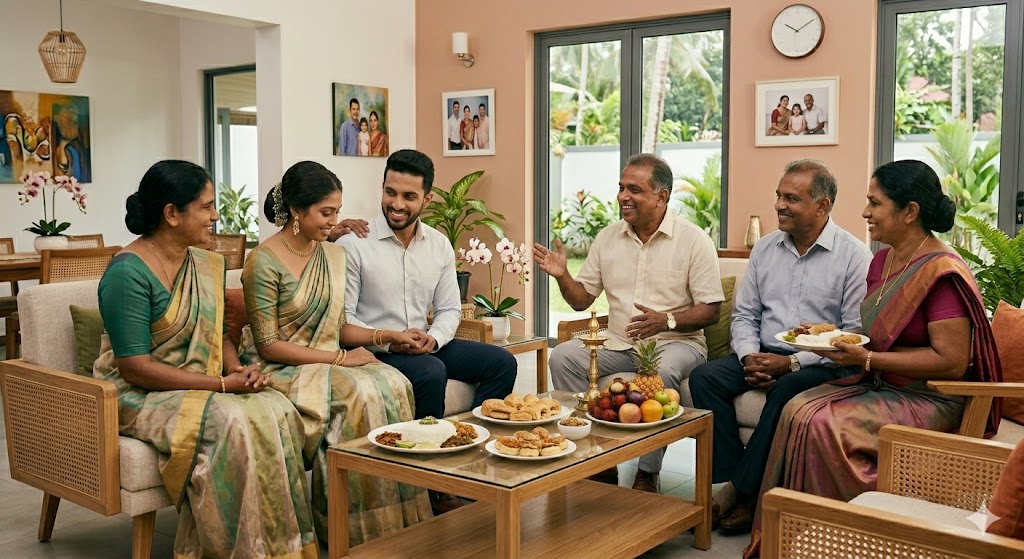 පරම්පරා දෙකක එකඟතාවය: විවාහයකදී පවුල්වල කැමැත්ත ලබා ගැනීම